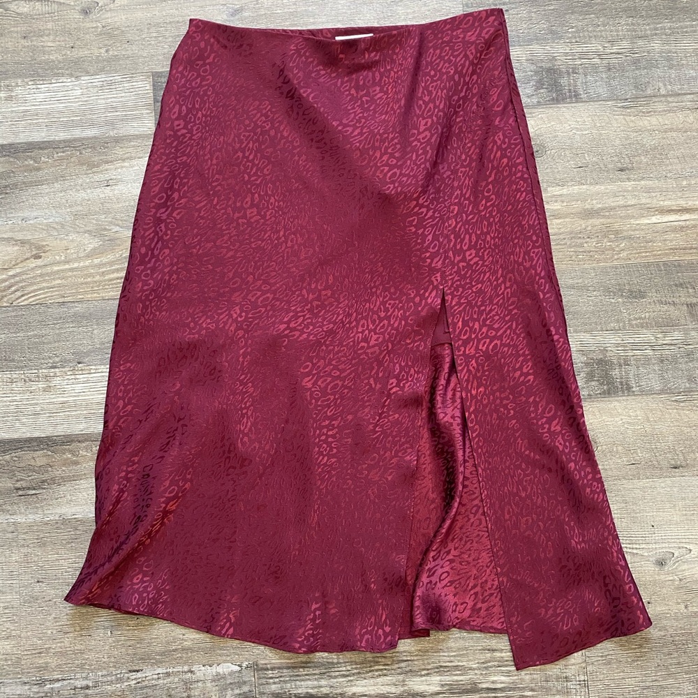 silk slip skirt